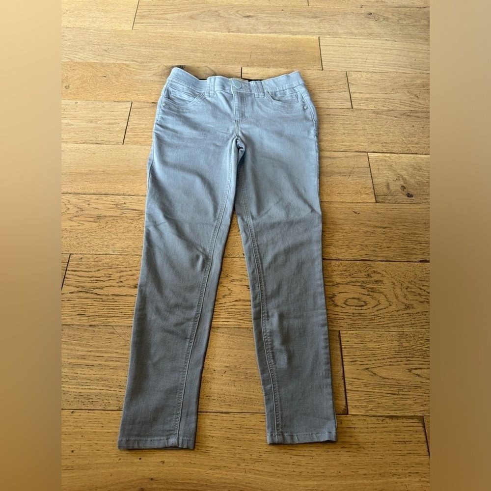 Democracy Ab Solution Grey‎ Skinny Jeans Size 4 Slimming Mid Rise Pants (843)